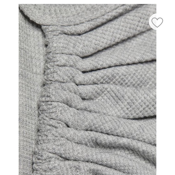 LNA Cherry Drawstring Thermal Top Size S Gray - Picture 6 of 13